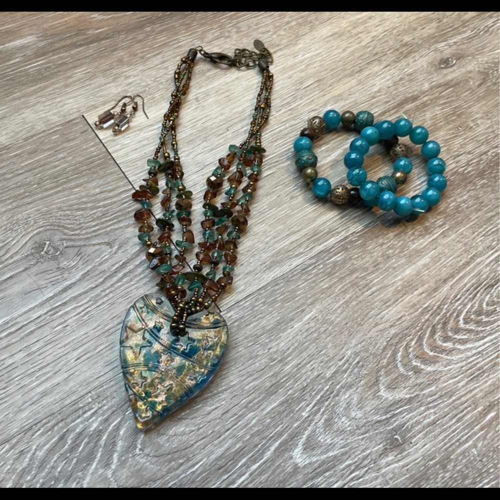 Charming Charlie Turquoise Set